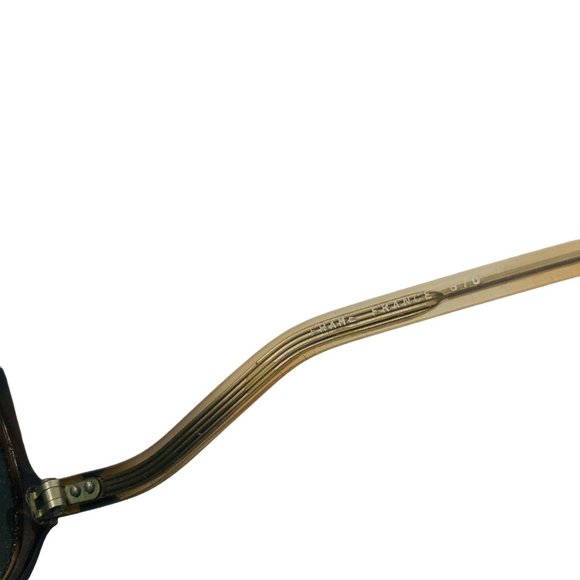 Vintage 1970s Sunglasses Brown Round Eyes Women's France C.V. Simonne - Picture 8 of 10